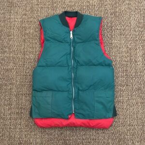 Vintage Reversible Down Puffer Vest